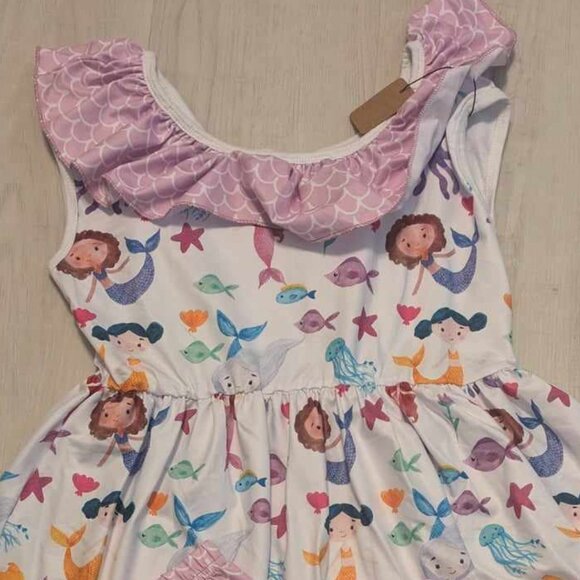 Mermaid Ruffle Top Short Set - Picture 2 of 4